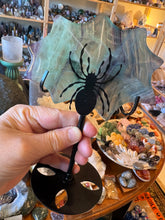 Rainbow Fluorite Web & Spider Display Piece SKU 26717