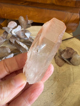 Pink Lemurian Quartz Point SKU 24609