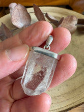 Entia Sterling Silver Clear Quartz Point Pendant SKU 26038
