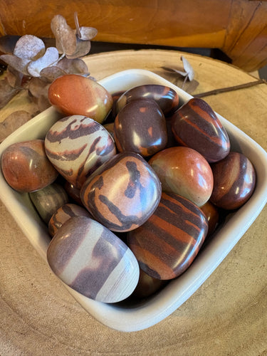 Australian Print Stone Jasper Tumblestone SKU 25156