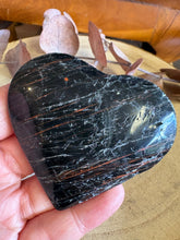 Black Tourmaline & Hematite Heart SKU 25977