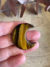 Tiger Eye Moon Carving SKU 26208B