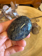 Black Moonstone Palm Stone SKU 24555