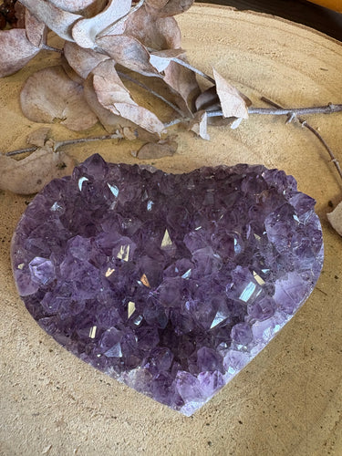 Amethyst Cluster Heart SKU 25331