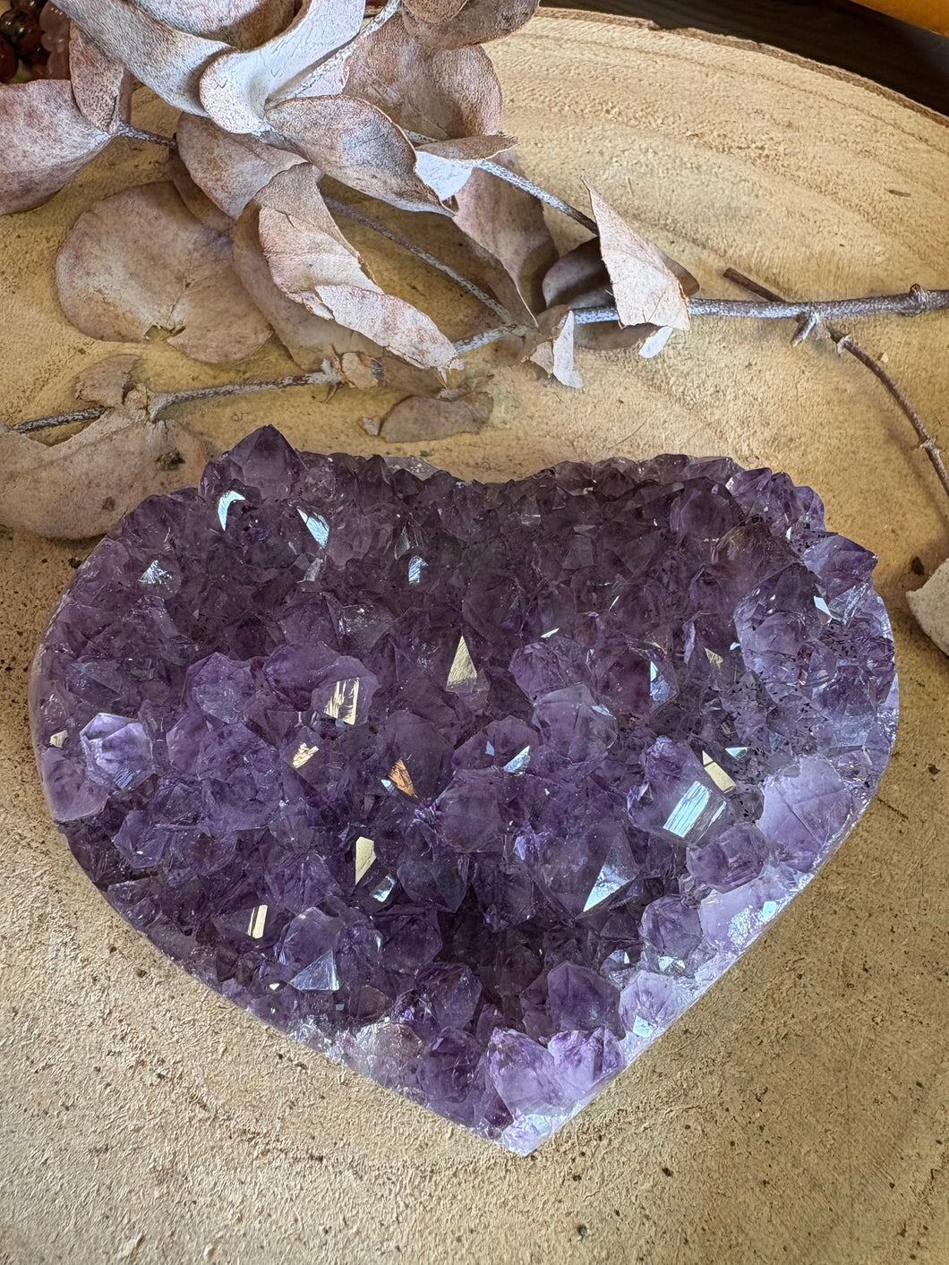 Amethyst Cluster Heart SKU 25331