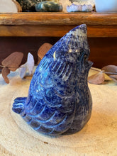 Sodalite Crested Bird Carving SKU 26614