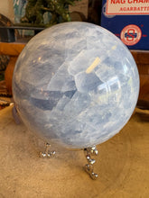 Blue Calcite Large Sphere SKU 25827