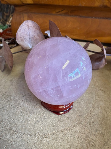 Rose Quartz Sphere SKU 25531