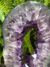 Amethyst Geode Slice in Wooden Stand SKU 25396