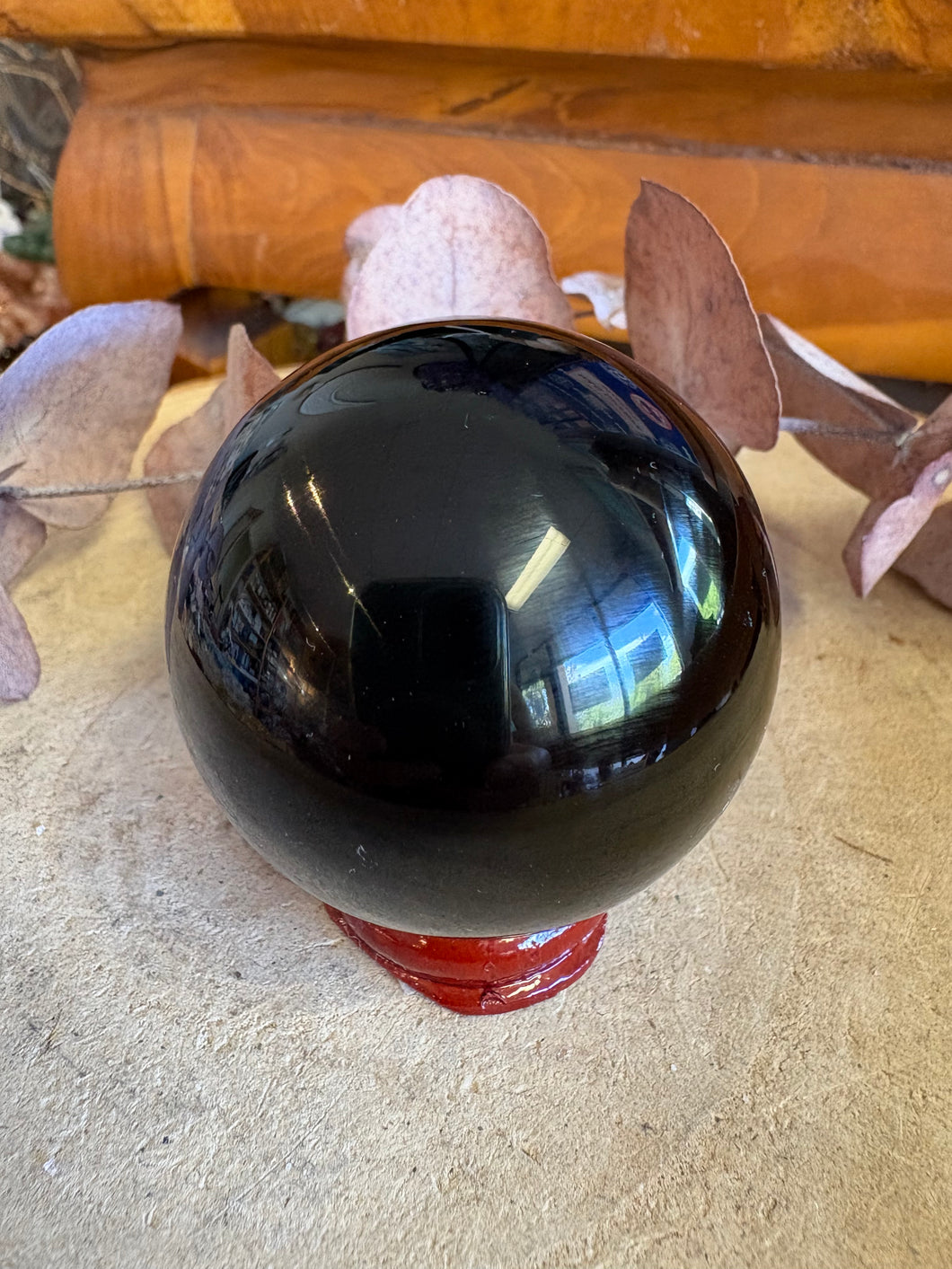 Black Obsidian Sphere SKU 25674
