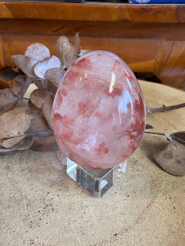 Hematoid Quartz Egg SKU 24915