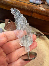Clear Quartz Feather Carving SKU 26588