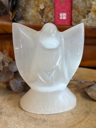 Selenite Angel Carving SKU 23948