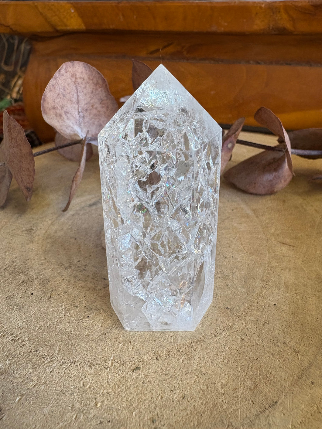 Fire & Ice Quartz Point SKU 25447