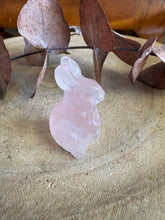 Rose Quartz Rabbit Carving SKU 25696B