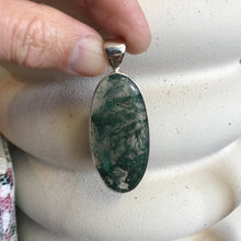 Sterling Silver Moss Agate Pendant SKU 22697