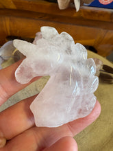 Rose Quartz Unicorn Head Carving SKU 25658