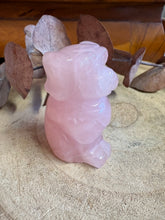 Rose Quartz Dog Carving SKU 26088A