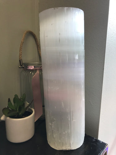 Selenite Natural Tube Lamp SKU 23443