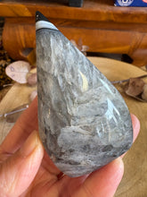 Black Agate & Quartz Flame SKU 24929