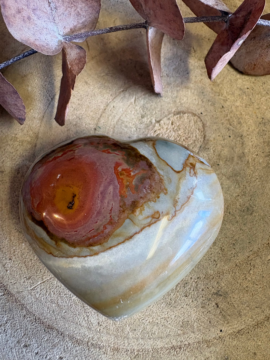 Desert Jasper Heart SKU 26198