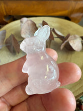 Rose Quartz Rabbit Carving SKU 25696B
