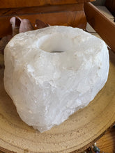 Clear Quartz Chunk Candleholder SKU 26246A