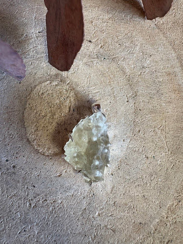 Sterling Silver Libyan Desert Glass Pendant SKU 25555