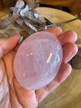 Rose Quartz Palm Stone SKU 24559