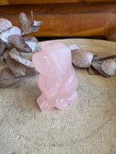 Rose Quartz Dog Carving SKU 25196