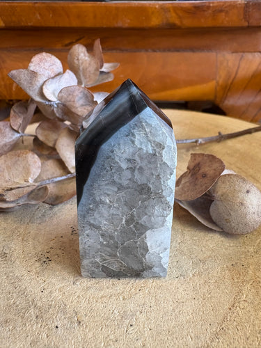 Black Banded Agate Obelisk SKU 24930