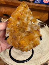 Citrine Teardrop Cluster in Stand SKU 26361