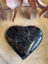 Black Tourmaline & Hematite Heart SKU 25977