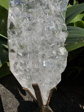 Clear Quartz Freeform on Swivel Stand SKU 26335