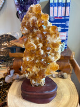 Citrine Cluster in Wooden Stand SKU 24533