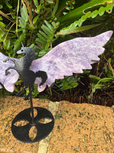 Lepidolite Winged Unicorn on Stand SKU 25130A