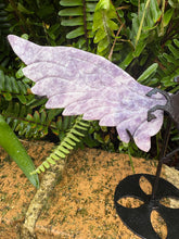Lepidolite Winged Unicorn on Stand SKU 25130A