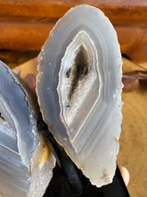 Agate Geode Pair on Stand SKU 26275