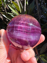 Purple & Orange Fluorite Sphere SKU 25051