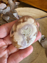 Flower Agate Palm Stone SKU 24128