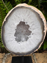 Agate & Quartz Geode on Stand SKU 25377