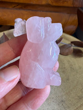 Rose Quartz Dog Carving SKU 26088RQD
