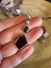 Entia Sterling Silver Garnet Pendant SKU 24846