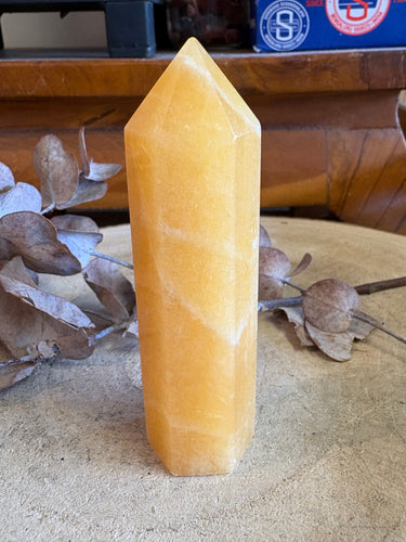 Orange Calcite Point SKU 25216