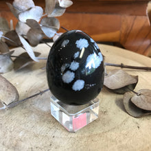 Snowflake Obsidian Egg SKU 23094