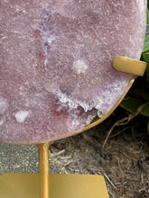 Pink Amethyst Moon on Stand SKU 26278