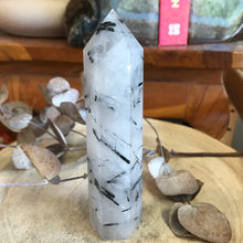 Tourmalinated Quartz Point SKU 23488
