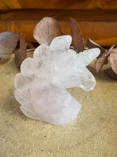 Rose Quartz Unicorn Head Carving SKU 25658