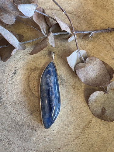 Entia Sterling Silver Blue Kyanite Pendant SKU 24242