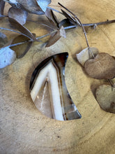 Black Banded Agate Crescent Moon SKU 23918